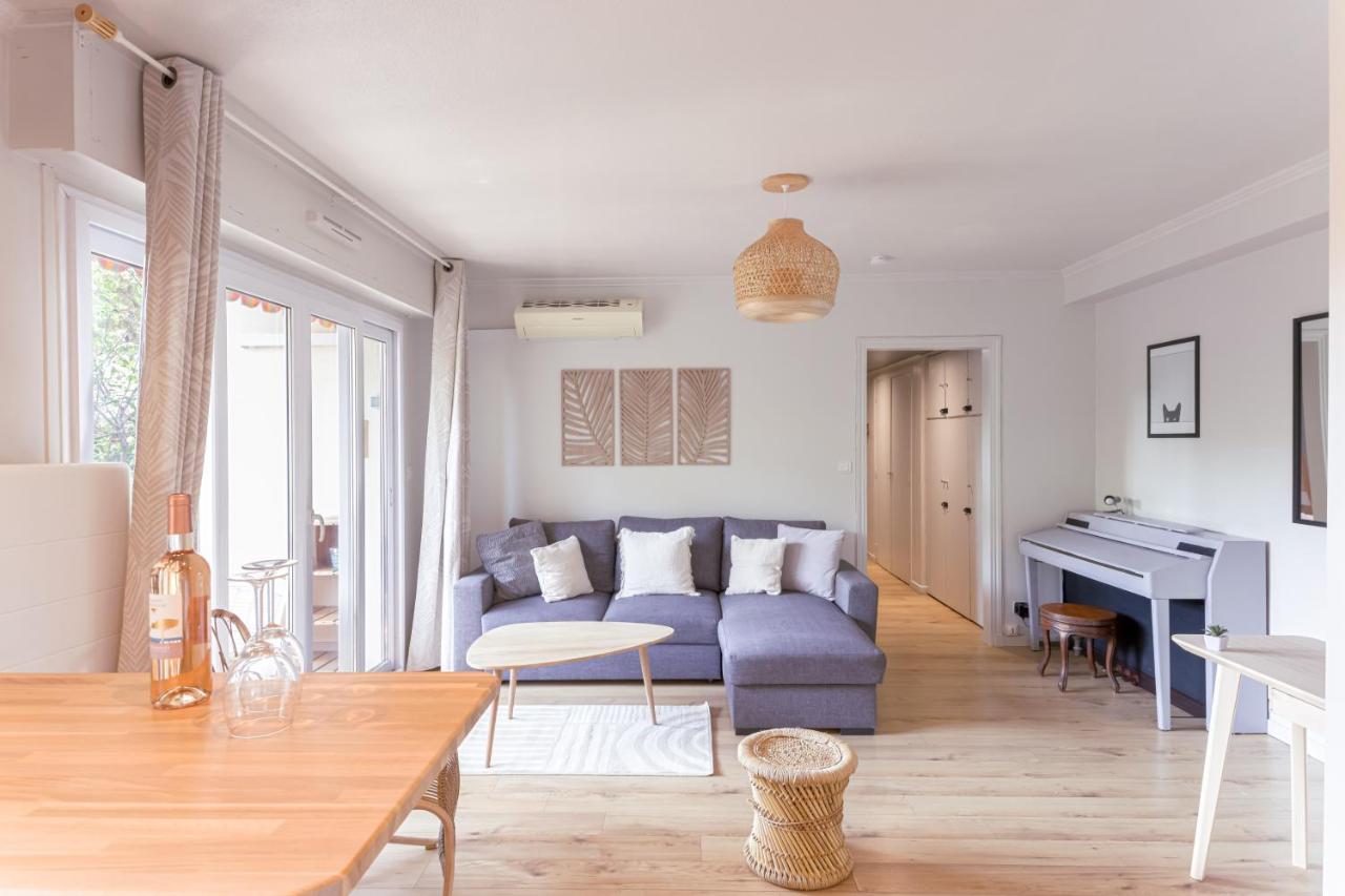 Beauvallon Plage - Magnifique T2 Avec Jardin, Proche Centre, Mer Antibes Exterior foto